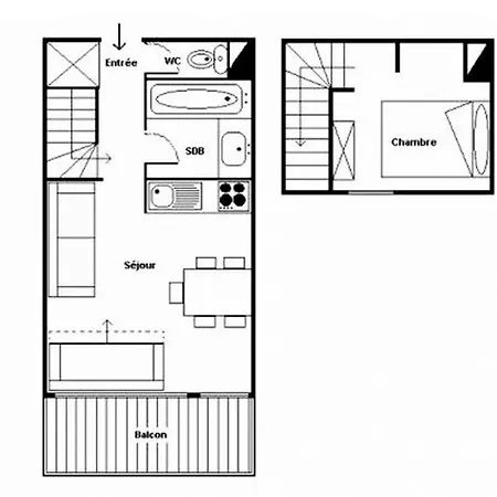 Boedette A - Duplex - Depart Et Retour Skis Aux Pieds - Balcon Vue Montagne Mae-2244 *